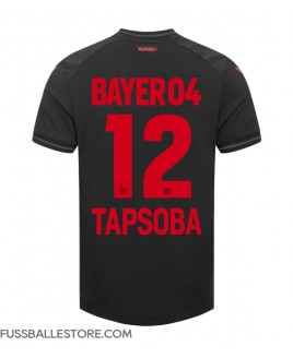 Günstige Bayer Leverkusen Edmond Tapsoba #12 Heimtrikot 2023-24 Kurzarm